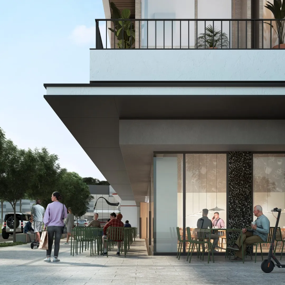 Exterior de Nook Residence desde la calle